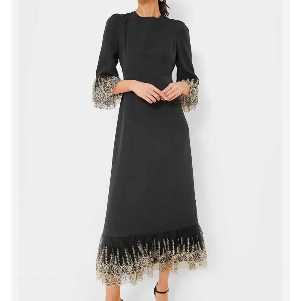 Tuckernuck Pomander Place Black Lillith Dress sz XS